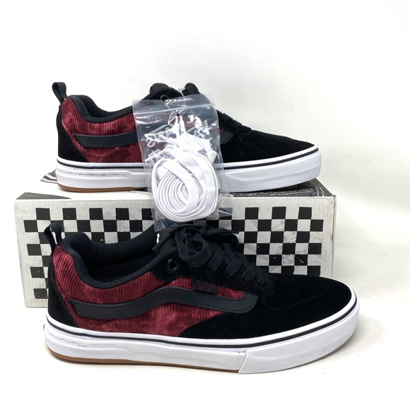 VANS Kyle Walker Corduroy Shoes Black Suede Low Top Women's Sneakers VN0A5JIEX4C - Picture 9 of 11